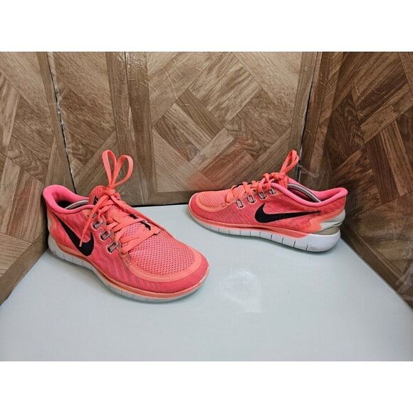 Nike Free 5.0 Women's Running Training Orange Shoes Size 7.5. 025 - Picture 1 of 11